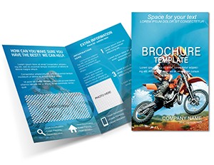 Motorcycle Track Brochure Template Design - Download Now