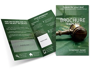 Decree of Judge Brochure template