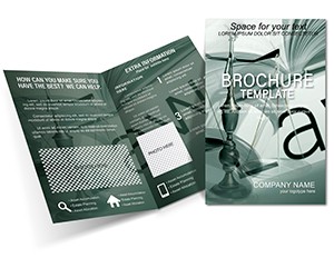 Laws and Court case Brochure template