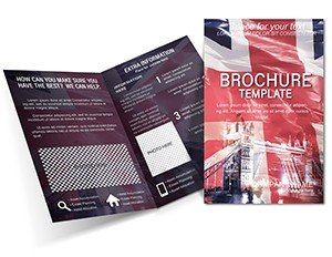 Flag and United Kingdom Attraction Brochure templates