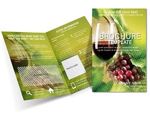Glass of Wine and Winemaking Brochure templates