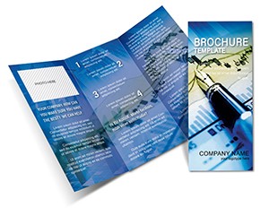 Lessons of stock trading Brochure templates