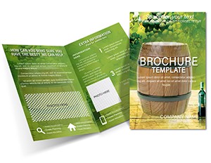 Terms wine production Brochure template