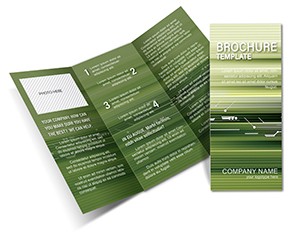 Green Linear Brochure templates
