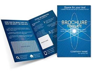 Modern Atom Brochure Template - Customizable Science Brochure Design