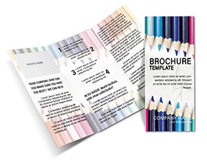 Drawing Pencils Creativity Brochure Template | Print Design
