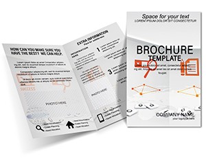 Organization of ecommerce Brochure design template