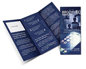 Online Social Network Brochure Template, Design