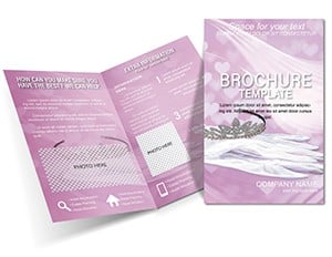 Bal Princesses Brochure Template, Half Fold Design for printing