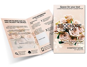 Wedding Wallpaper Brochure Template | Half-Fold Design
