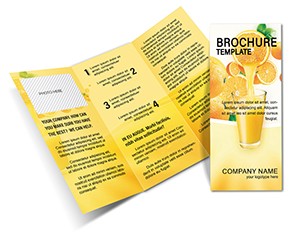 Fresh Juices Brochure Templates