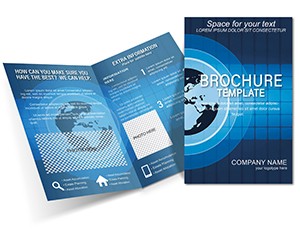 Dynamic Business World Half-Fold Brochure Template