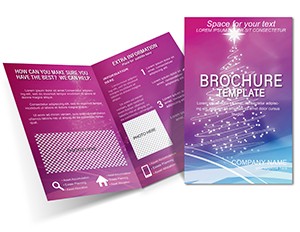 Neon Christmas Tree Brochure Templates