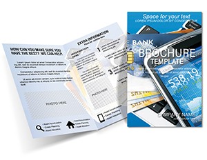 Bank Cards Brochure template