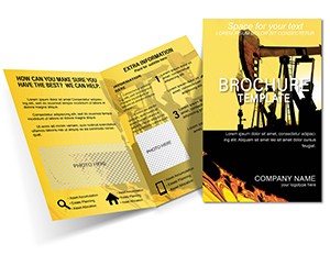 Extraction of Oil Brochure template