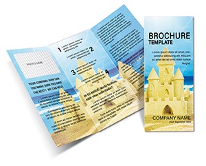 Travel Sand Castle Brochure Template - Download, Design, and Print
