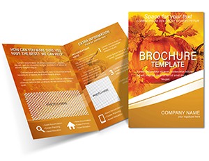 Autumn Celebration Halloween Brochure template