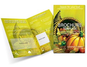 Feast Day of Thanksgiving Brochure Template - Half Fold Design