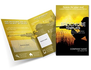 Shooter War Brochure design template