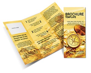 Tourist Destination Compass Brochure template