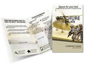 Brochure Template about Helicopters and Military Personnel