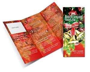 Decoration and Christmas bells Brochure templates