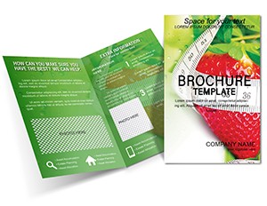 Strawberry for Weight Loss Brochure Template - Professional Design