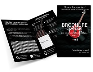 Recording Guitar Brochure templates