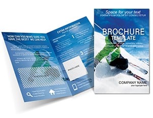 Free Downhill Skier Brochure templates