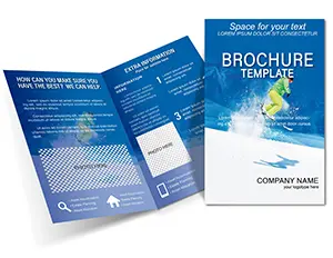Professional Sport Skier Brochure template