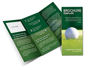 Sports Golf Courses Brochure template