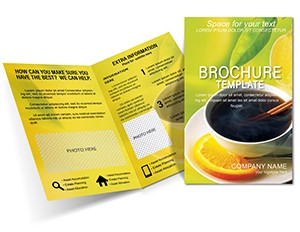 Hot Beverages Brochures templates