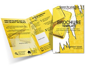 Bank Gold Price Brochures template