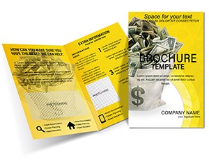 Bag of Money Brochure design template