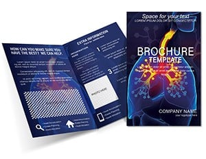 Medicine Infection of Lungs Brochure template
