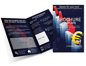 Falling Euro Brochure design template