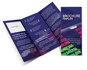 Financial Analysis Brochure Template - Tri Fold Design