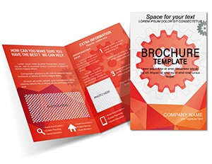 Development Cycle Brochure Template Design with Background