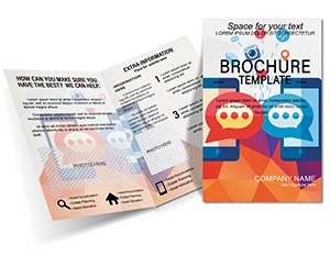 Online Social Websites Brochure template