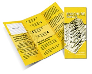 Dollars Money Sorting Brochure template