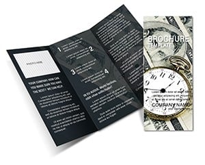 Good Time Become Rich Brochures templates