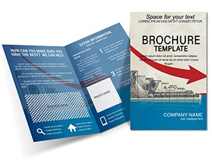 Stunning Dollar Decline Template for Marketing Brochure