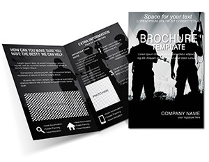 Soldiers Heroes Brochure template