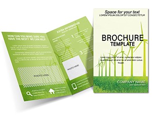 Wind Energy Brochure Template - Half Fold Design