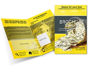 Money in Basket Brochures templates