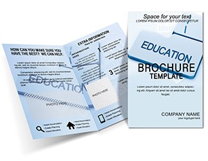 Push Button Education Brochures templates