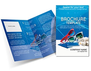 Seashell Tourism Brochures templates