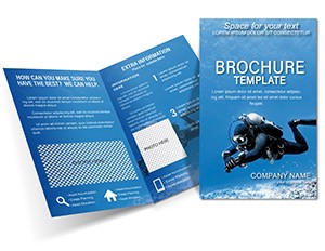 Diver Brochure design template