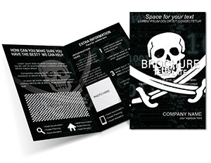 Hacker Pirate Brochure design template