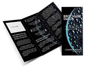 Bubbles on Black background Brochures templates